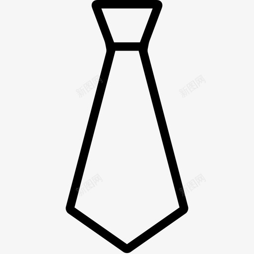 领带西装专业图标svg_新图网 https://ixintu.com 专业 光滑布料 商务 时尚 服装 正式 装扮 西装 配件 领带