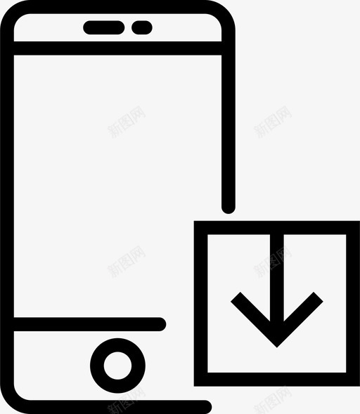 智能手机程序交互图标svg_新图网 https://ixintu.com android smashicons交互大纲 下载智能手机 交互 呼叫 安装 应用程序 程序 获取