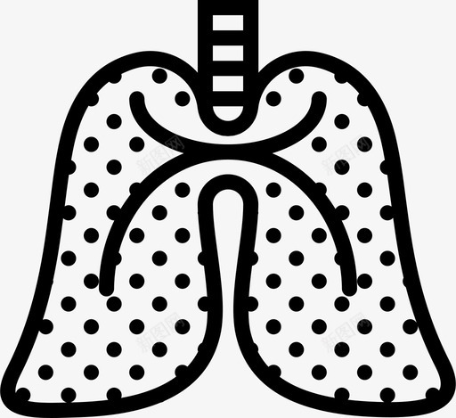 肺烟零件图标svg_新图网 https://ixintu.com 健康 医疗 吸 吹 呼吸 烟 癌症 砸图标医学大纲 肺 身体 零件