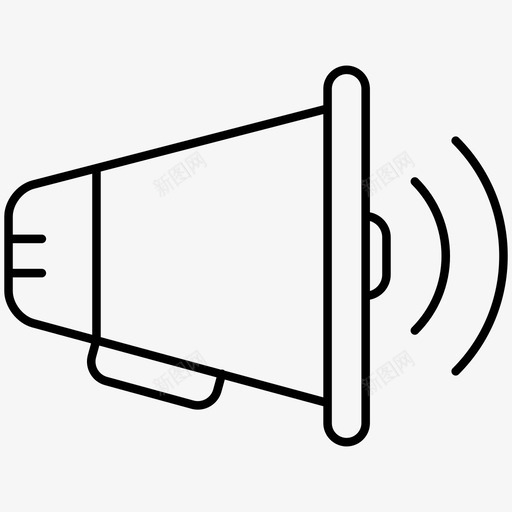 扩音器语音扬声器图标svg_新图网 https://ixintu.com partnernetwork线路图标 公告 地址 广播 扩音器 扬声器 电子设备 语音 通知
