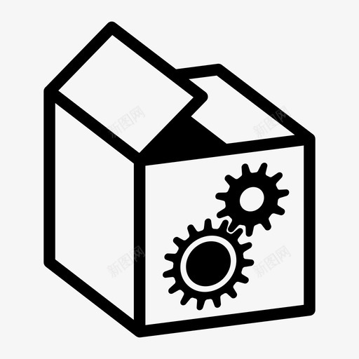储存齿轮物体材料图标svg_新图网 https://ixintu.com 储存齿轮 发动机 机器 材料 物体 物品 箱子 齿轮