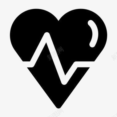 心脏脉搏疼痛图标图标