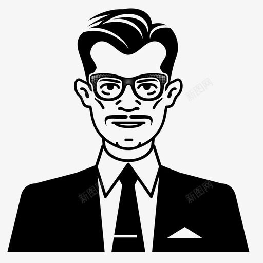 男人领带西装图标svg_新图网 https://ixintu.com 人 商人 工人 男人 老板 西装 身体 领带