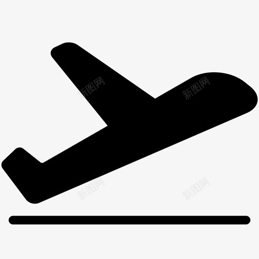 出发运输起飞图标svg_新图网 https://ixintu.com 便利 出发 安全 平滑填充运输 旅行 注意 起飞 运输 飞机 飞行