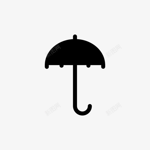 伞覆盖阳伞图标svg_新图网 https://ixintu.com 伞 保护 各种 天气 潮湿 覆盖 阳伞 雨