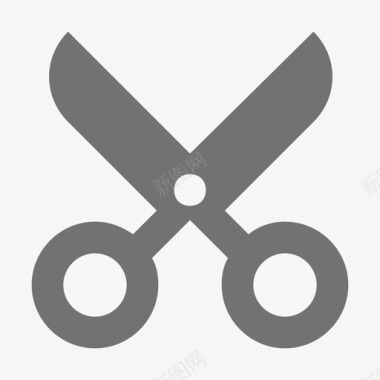 剪刀金融材料标图标图标