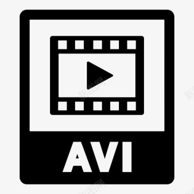avi文件视频开始图标图标