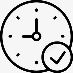 管理概述成功时钟时间管理按时完成图标高清图片