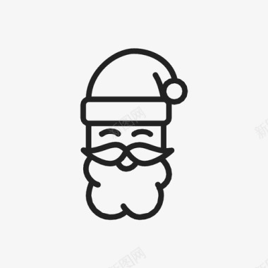 圣诞老人胡子克里斯克林格图标图标