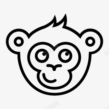 傻笑猴子存储模拟图标图标