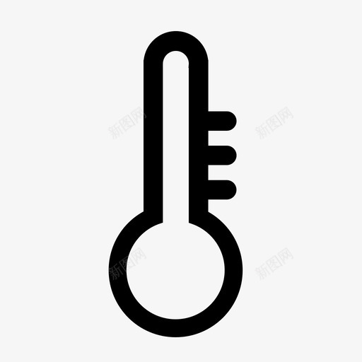 温度计空调冷图标svg_新图网 https://ixintu.com 冬天 冷 天气 工具 流感 测量 温度计 热 空调 酒店