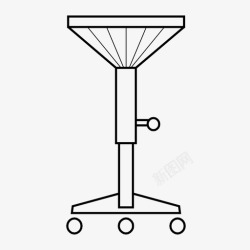 圆座凳子吧台椅子图标高清图片