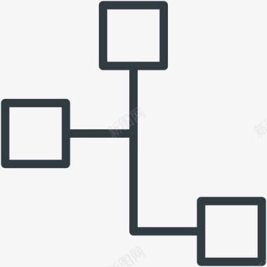 层次结构通信线图标图标
