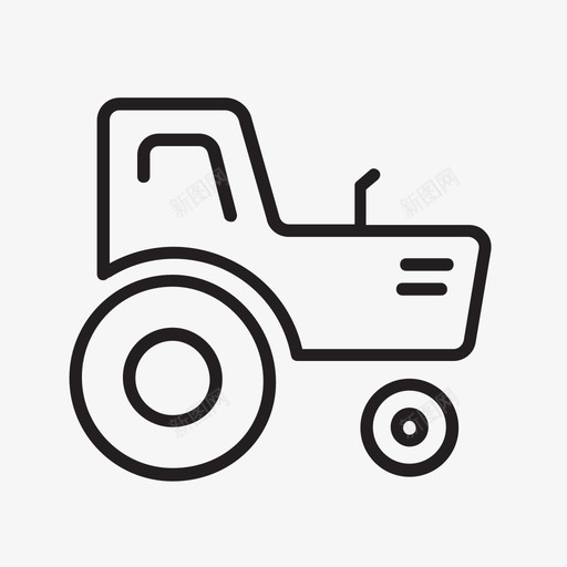 拖拉机卡车和重型机械图标svg_新图网 https://ixintu.com 卡车和重型机械 拖拉机