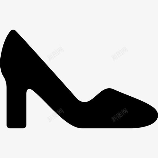 高跟鞋香黛女士图标svg_新图网 https://ixintu.com 人物 女士 女孩 时尚 服装配件实心图标 款式 连衣裙 香黛 马德丽尔 高跟鞋