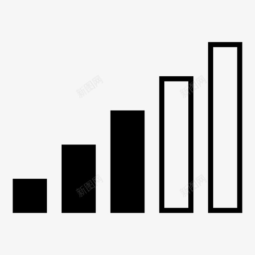 中信号发送接收图标svg_新图网 https://ixintu.com 中信号 互联网 信号强度 发送 接收 蜂窝信号 质量 连接质量