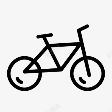 自行车双轮骑行图标图标