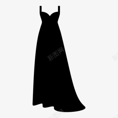 连衣裙正式礼服图标图标
