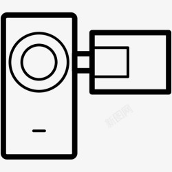 向量记录摄像机视频记录便携式摄像机图标高清图片