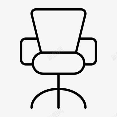 办公椅座椅滚动图标图标