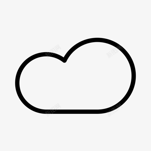 云预测开图标svg_新图网 https://ixintu.com 云 图标简单线 在线 天气 天空 开 户外 预测