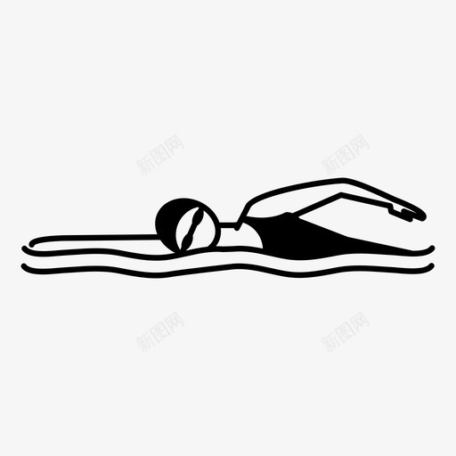 自由泳瑜伽水上运动图标svg_新图网 https://ixintu.com 摆姿势 水上运动 游泳 瑜伽 自由泳 自由泳女 表演