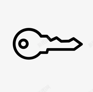 门钥匙开锁安全图标图标