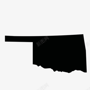 美国俄克拉荷马州地图集图标图标