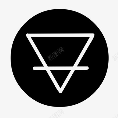 三角形星形的一部分三条边图标图标