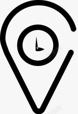 时钟时间位置图标图标