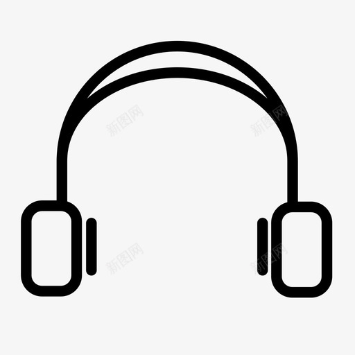 耳机音频节拍图标svg_新图网 https://ixintu.com 听 大声 耳朵 耳机 节拍 音乐 音频