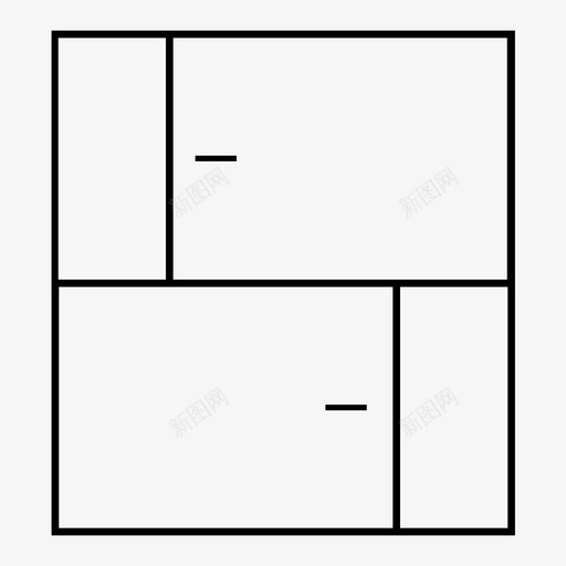 橱柜餐具室厨房图标svg_新图网 https://ixintu.com 储藏室 厨房 家 家具 建筑 房子 橱柜 餐具室