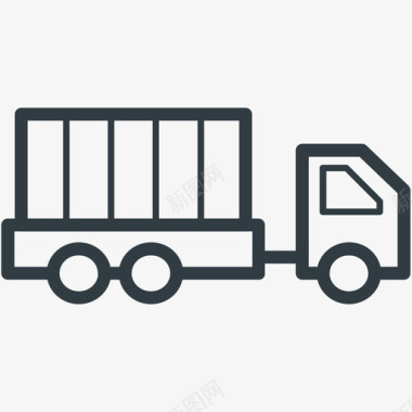 货运卡车物流配送载体图标图标