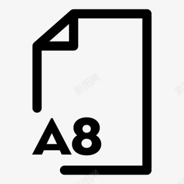 a8纸印刷品页面图标图标