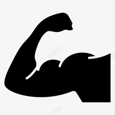 肌肉强壮力量图标图标