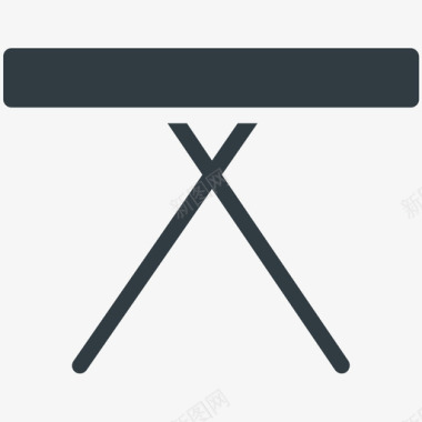 折叠桌家具酷标图标图标