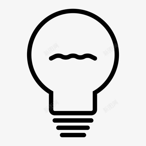 光电发光图标svg_新图网 https://ixintu.com 光 发光 明亮 灯丝 环境 电 能源