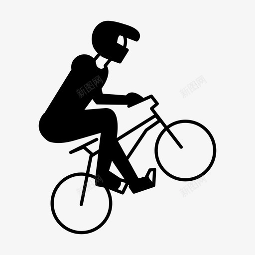 bmx表演骑乘图标svg_新图网 https://ixintu.com bmx bmx赛车 功能 动作 动力 游戏 自行车 表演 赛车 骑乘