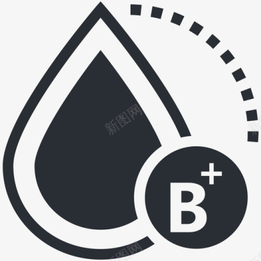 血型医学和健康图标图标