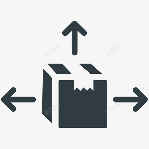 配送箱物流配送冷标图标svg_新图网 https://ixintu.com 物流配送冷矢量图标 配送箱