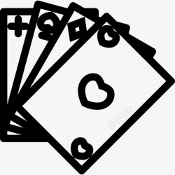 牌组扑克牌王牌牌组图标高清图片