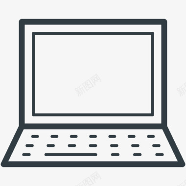 笔记本电脑电子产品线图标图标