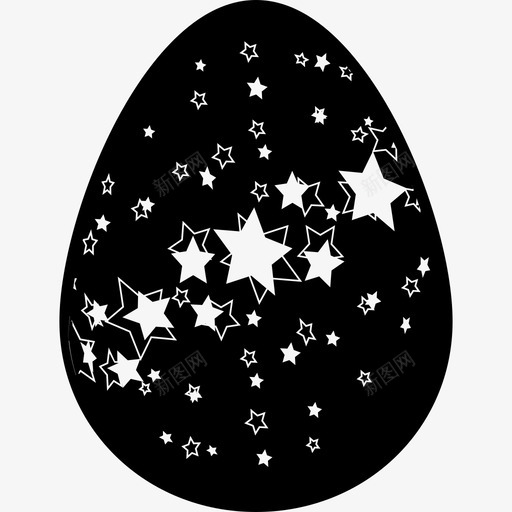 复活节彩蛋被星星覆盖食物复活节彩蛋图标svg_新图网 https://ixintu.com 复活节彩蛋 复活节彩蛋被星星覆盖 食物