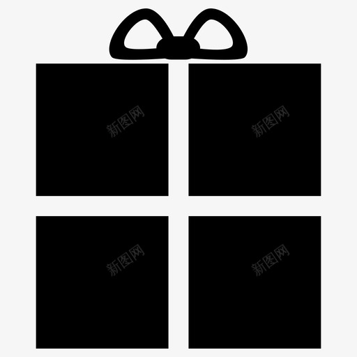 礼物丝带节日图标svg_新图网 https://ixintu.com 丝带 包装 圣诞节 礼物 节日 蝴蝶结