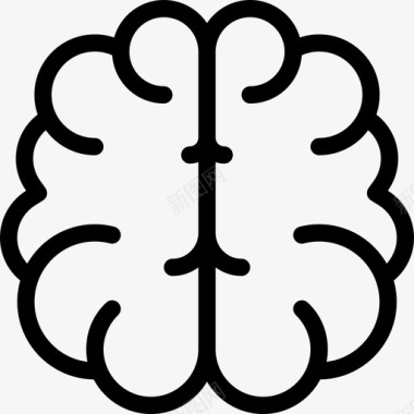 大脑思维突触图标图标