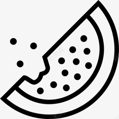 西瓜吃的食物图标图标