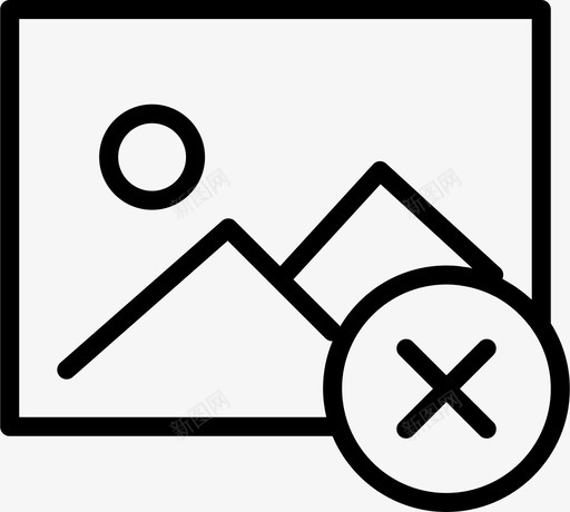 删除删除绘制图标svg_新图网 https://ixintu.com 丢失 交互 使用 删除 删除图片 图像 消失 离开 粉碎图标交互大纲 绘制