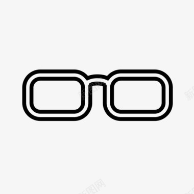 眼镜见塑料图标图标
