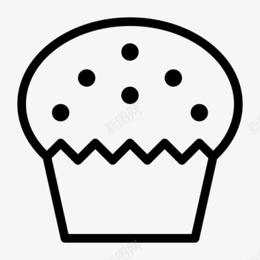 纸杯蛋糕铃声口袋图标图标