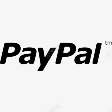 Paypal徽标付款徽标填充图标图标